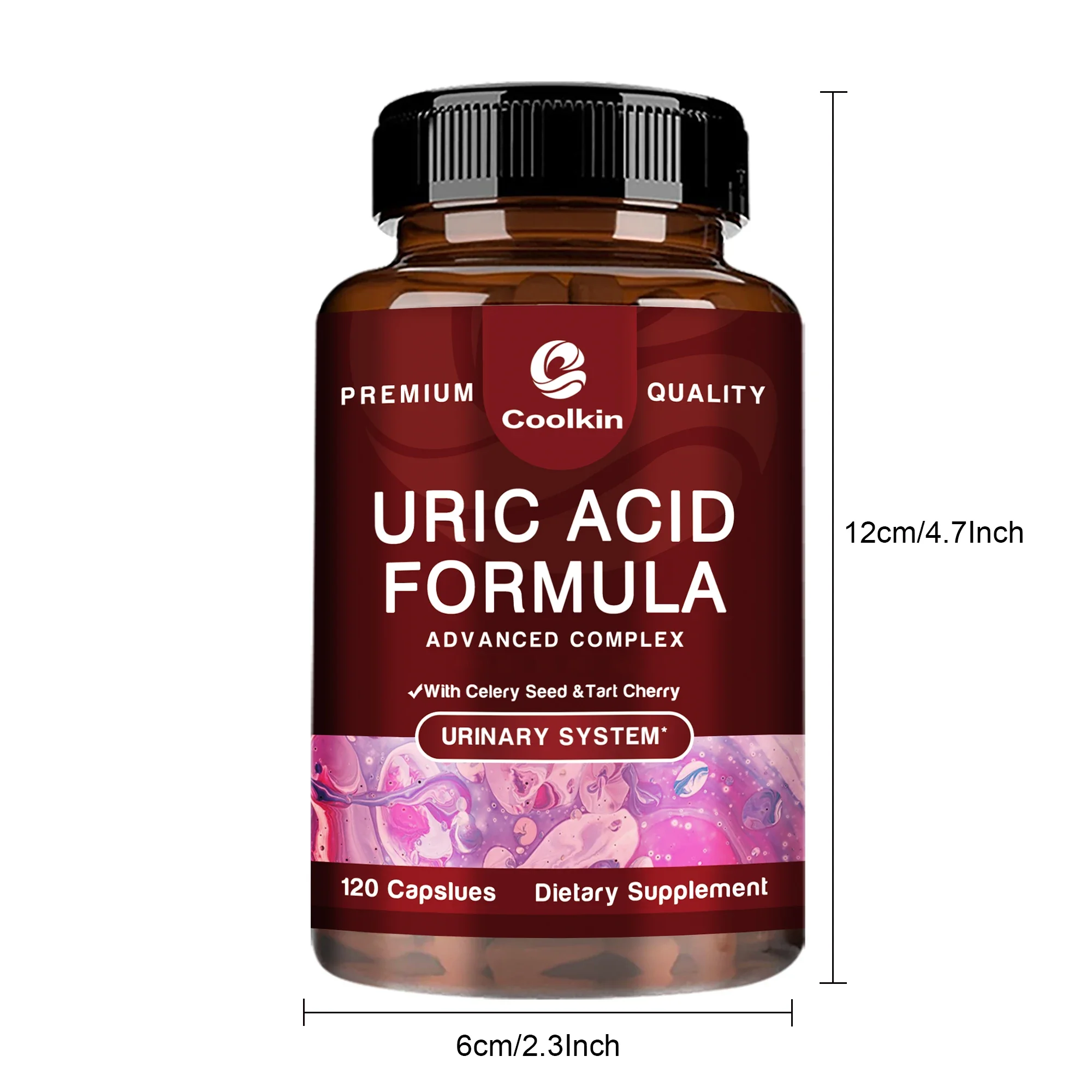 Uric Acid Cleanse Formula - with Celery Seed - Kidney Cleansing, Joint and Muscle Health - 120 Capsules - Image 6