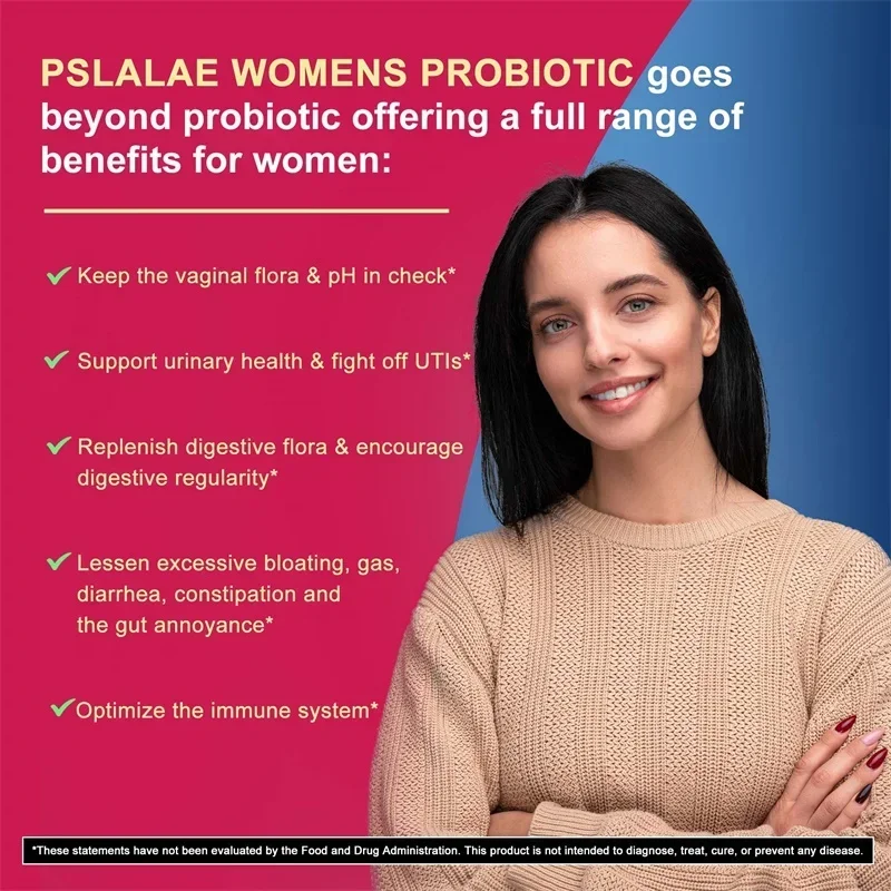 Probiotics for Women - Supports Intestinal Health, Helps with Weight Loss, and Balances Gut Bacteria - 120 Capsules - Image 3