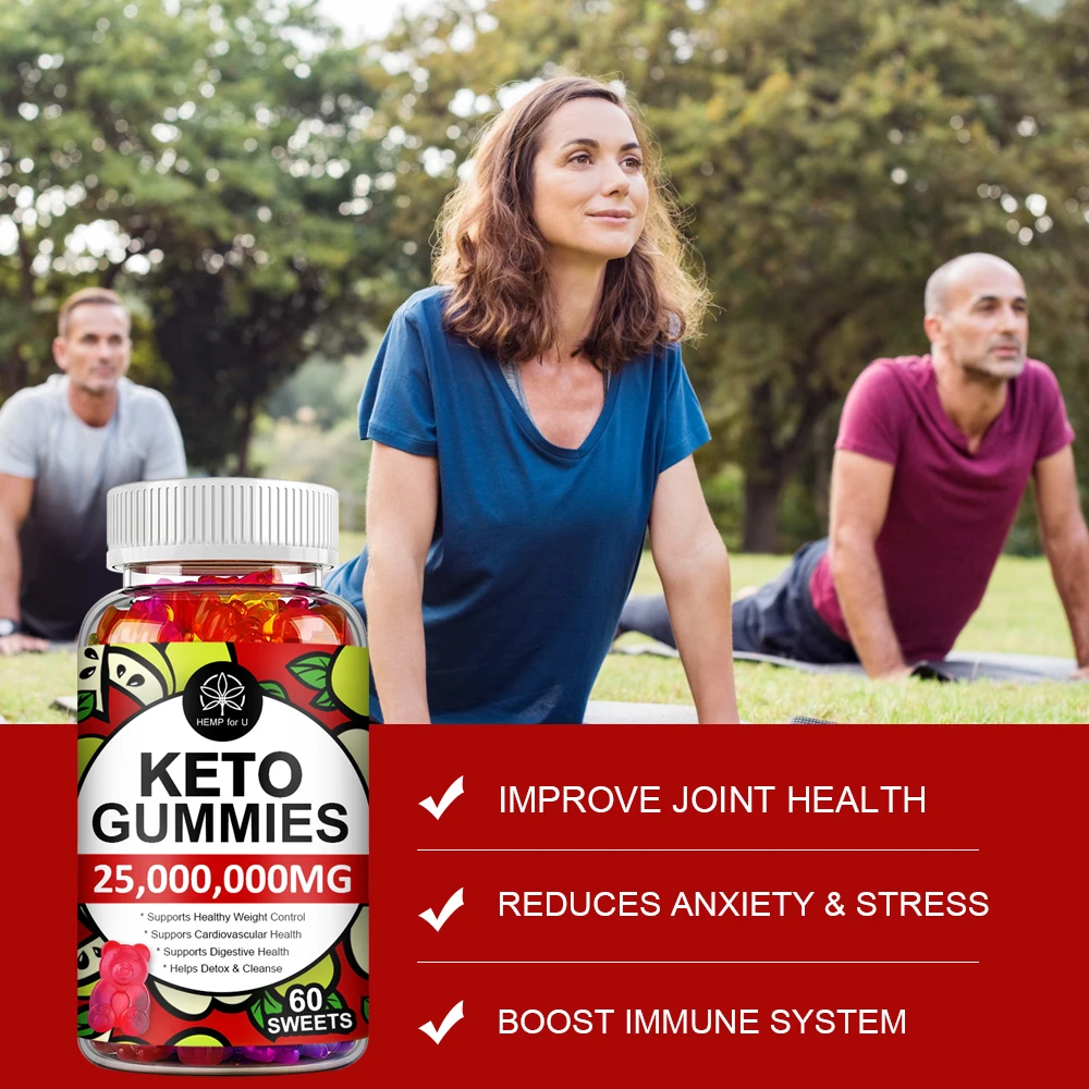 Natural Slimming Keto Gummies Weight Loss Products Cider Vinegar Keto Bear Gummies Reduces Anxiety & Stress Boost Immune System - Image 6
