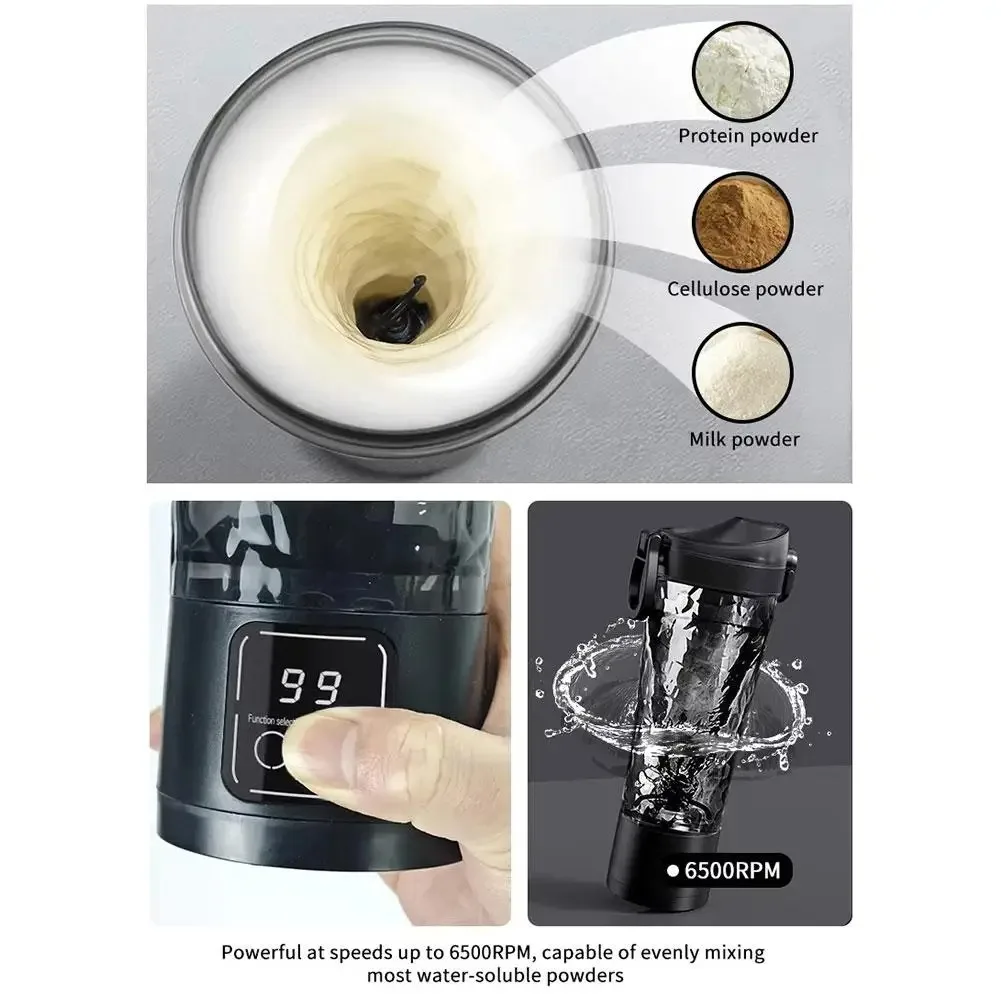 New In Auto Mixing Cup 3 speed Power Electric Shaker Bottle For milkshake Coffee Protein Shakes Fitness Blender Kitchen Outdoor - Image 2