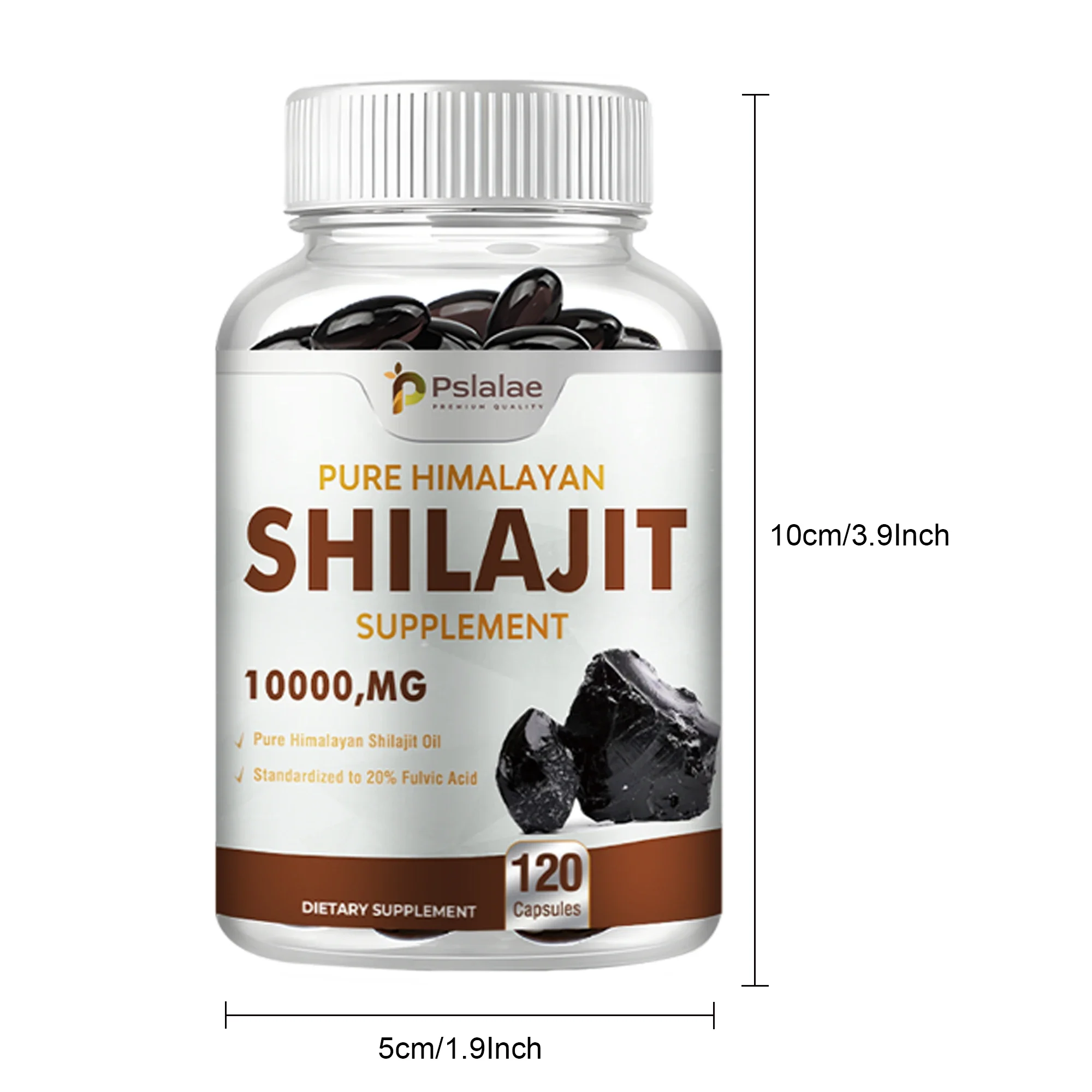 Shilajit Supplements - Enhance Nutrient Absorption and Promote Detoxification, Relieve Stress - 120 Capsules - Image 6