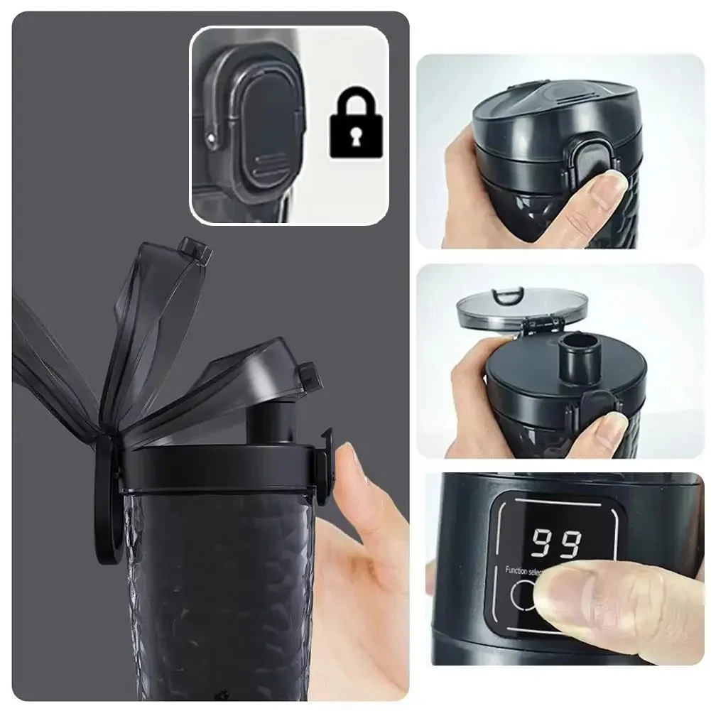 New In Auto Mixing Cup 3 speed Power Electric Shaker Bottle For milkshake Coffee Protein Shakes Fitness Blender Kitchen Outdoor - Image 4