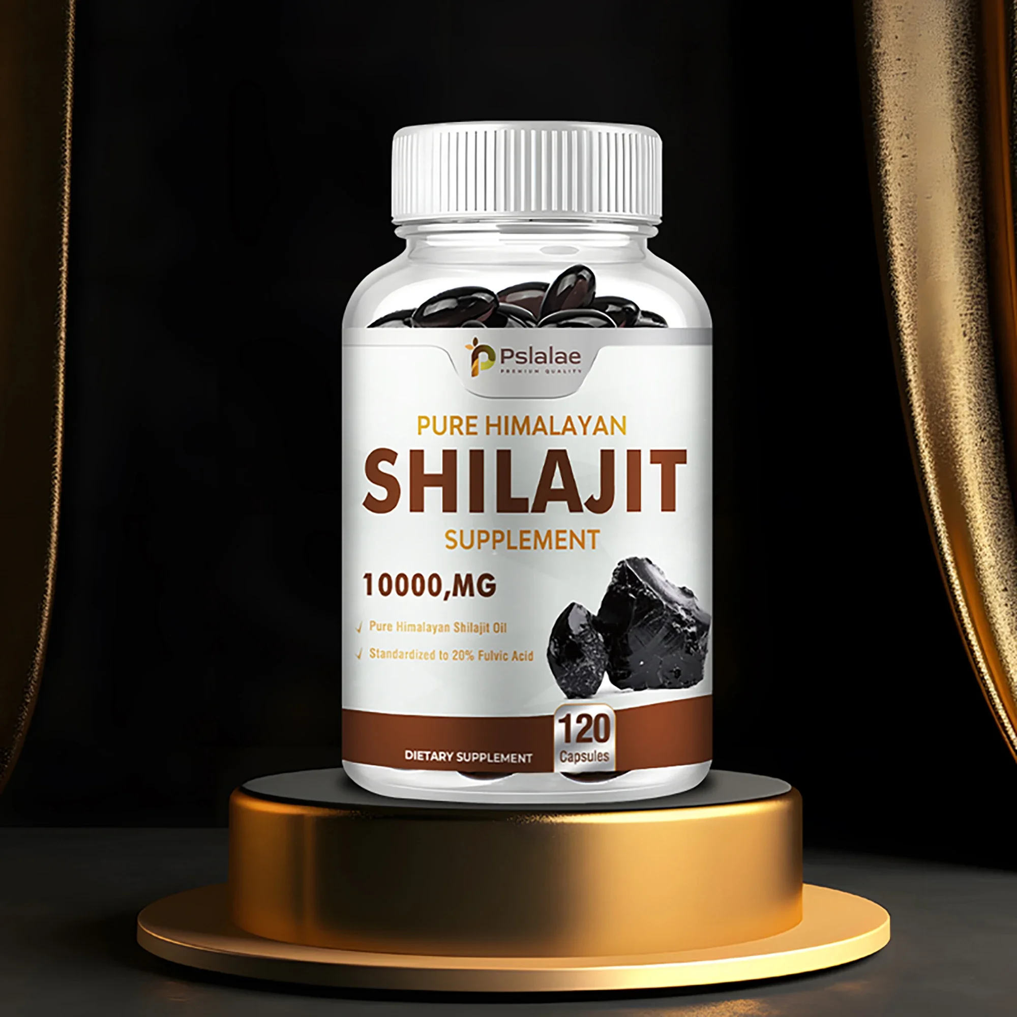 Shilajit Supplements - Enhance Nutrient Absorption and Promote Detoxification, Relieve Stress - 120 Capsules - Image 5