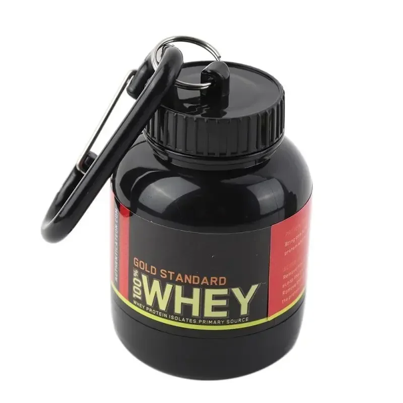 Portable Protein Powder Container Pill Organizer Protein Keychain Sport Nutrition Water Bottle Sport Whey Protein Supplement Cup - Image 4