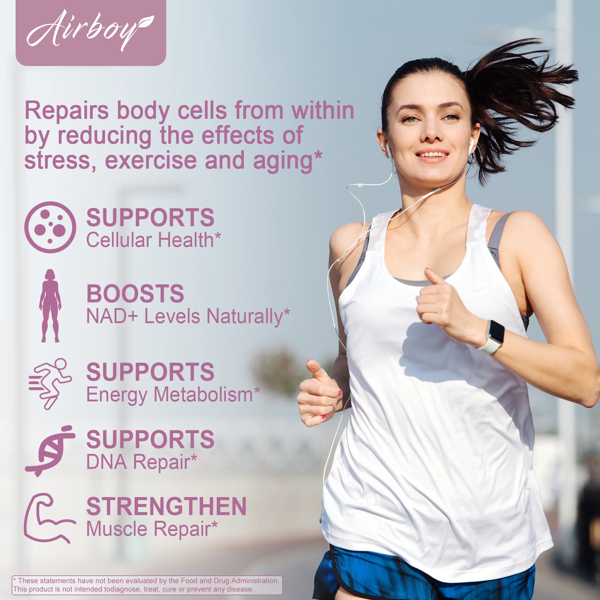 NAD+ Resveratrol Supplements - Natural Energy, Anti-aging and Cellular Health, Strengthens The Immune System - 120 Capsules - Image 5
