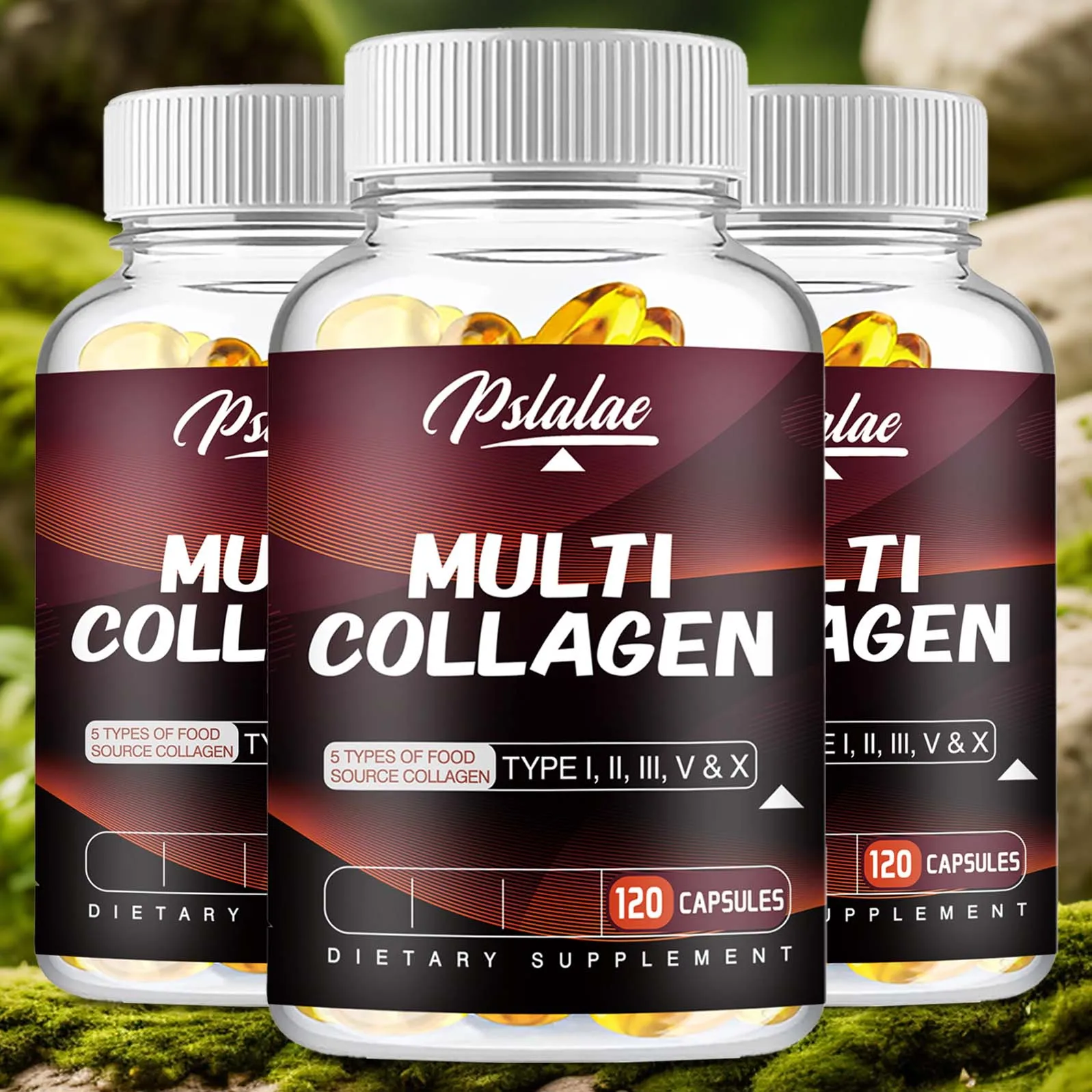 Multi Collagen Supplement - Bone Support, Joint, Skin And Nail Health - 120 Capsules